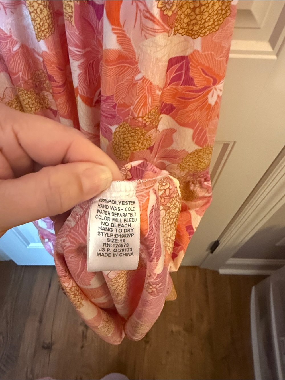 entro Pink and Orange Floral Maxi Dress - Picture 7 of 11